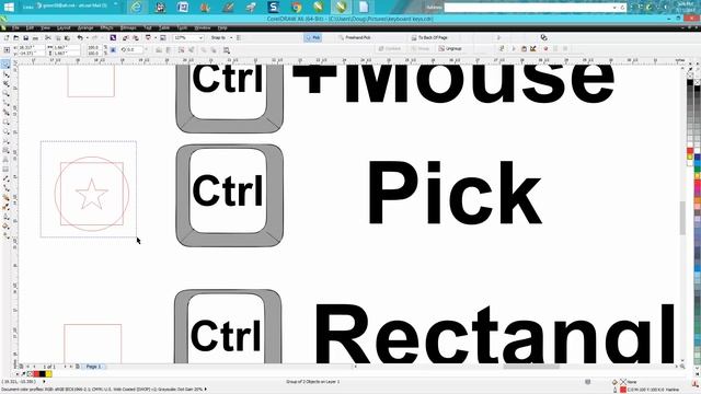 Corel Draw Tips & Tricks Ctrl Key And Things With You Can Do With It