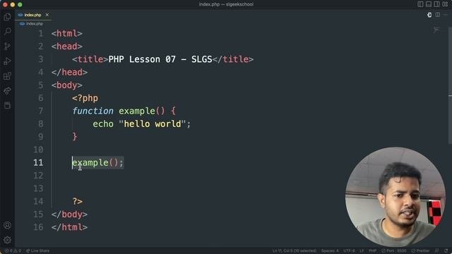 PHP සහලන - Lesson 08  Functions  Parameters
