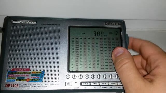 Обзор радиоэфира в городе Лида на приёмник Degen DE1103
