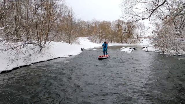 Зимняя SUP прогулка по Северке с торосами 12022023