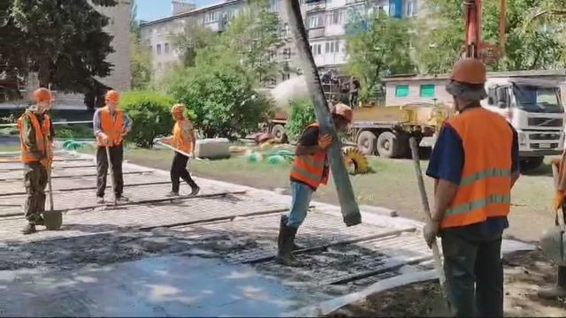 Сахалинские подрядчики продолжают благоустраивать Шахтерские ясли-сад № 2