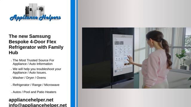 The new Samsung Bespoke 4 Door Flex Refrigerator with Family Hub