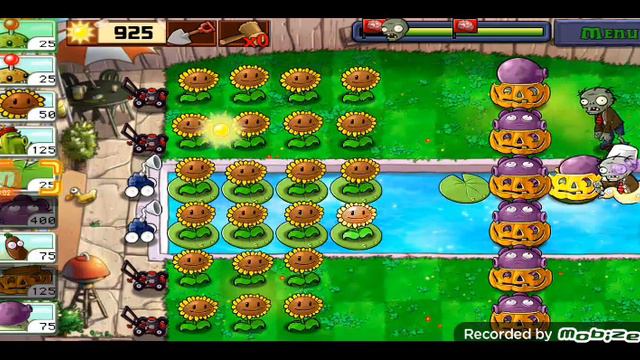 прохождение бесконечного Выживания в Plants vs Zombies