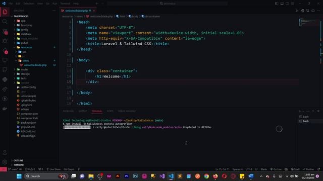 How to Install and Use Tailwind CSS and Vite in a Laravel Project