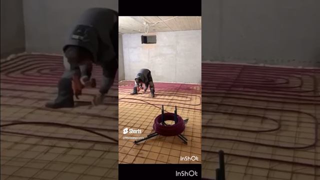 Монтаж тёплого пола