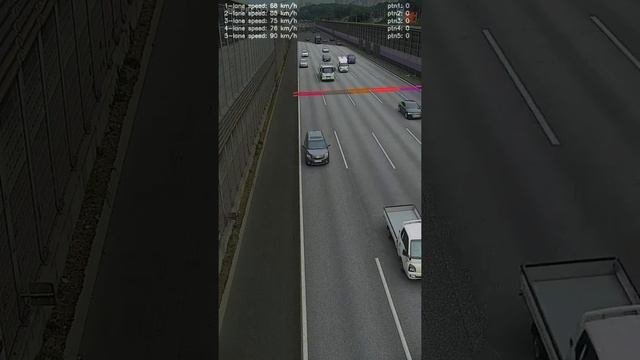 Optical Flow Vehicle Speed Estimation using OpenCV Python v1