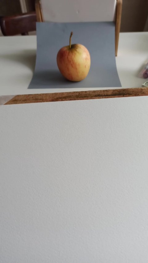 Рисую яблоко акварелью. Мастер-класс