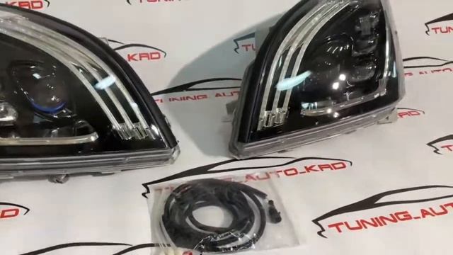 Фары Toyota Land cruiser Prado 120 стиль Mercedes