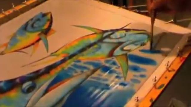SILK PAINTING WITH JEAN-BAPTISTE - MARLIN