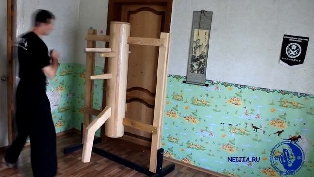 Wingchun : mook yang zhong free work  Винчунь: свободная работа на мук ян чжонг