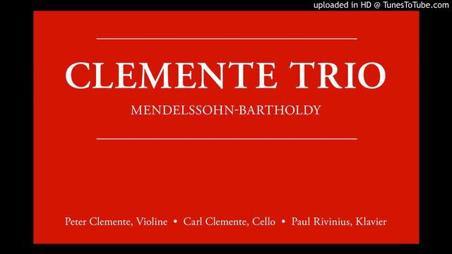 Mendelssohn-Bartholdy: Klaviertrio D-moll Op. 49, 2. Satz
