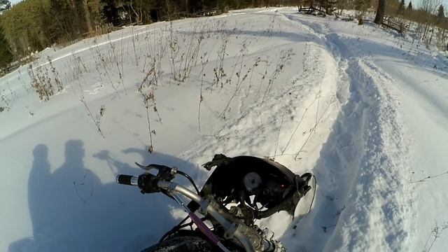 Snowbike gsx-r gsxr 2 человека на борту
