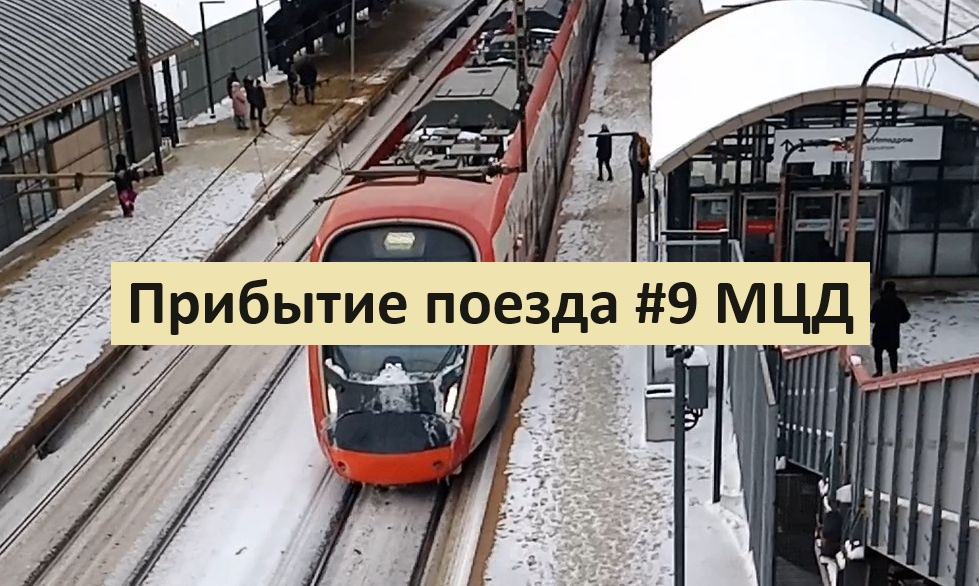 Прибытие поезда #9 #МЦД  #Москва  #Железнодорожное