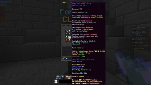 Best Pickaxes & Drills for EARLY/MID/LATE Game | Hypixel Skyblock
