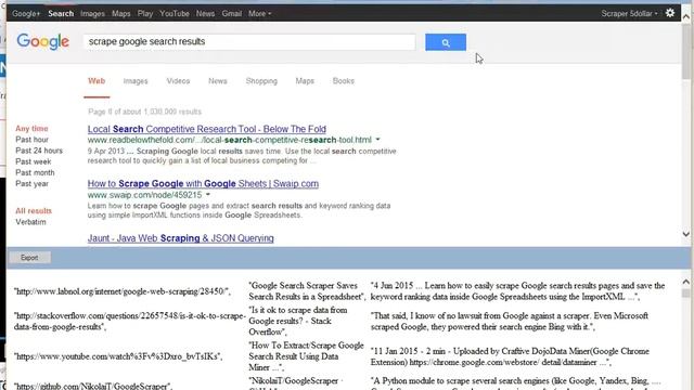 Google scraping - scrape google search result - BrowserScraper
