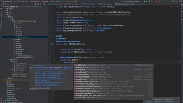 14 - e-commerce uygulamasinda MinIO ile S3 entegrasyonu ile resim yukleme ve gosterme