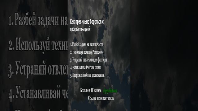 Как правильно бороться с прокрастинацией #прокрастинация #мотивация #продуктивность