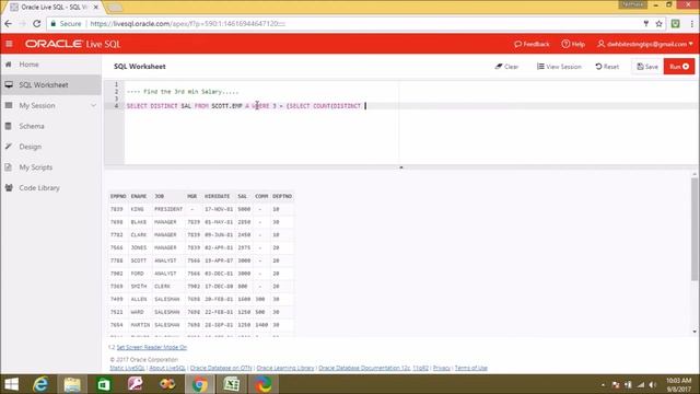 How to Find the 3rd/nth Min Salary from Table using SQL with Hands on Details