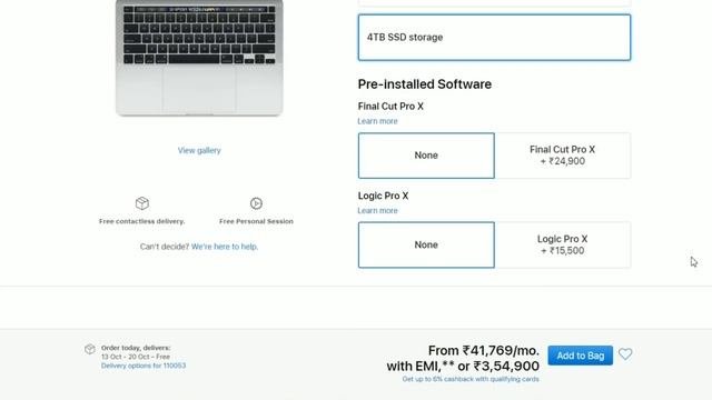399999 Rs.customize Macbook Pro 2020 | Online Kaise Macbook Custimize Kare Hindi Mai Janne