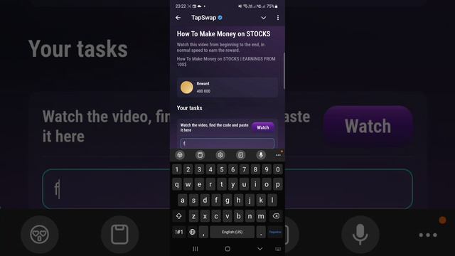 Tap Swap Код сегодня 2-3 Августа How To Make Money Оn STOCKS ТАП СВАП Новый код в Видео