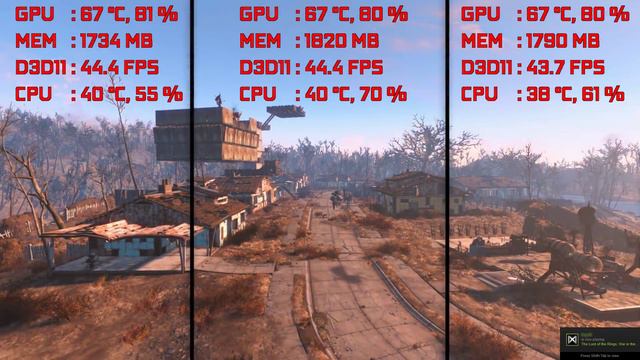 GTX 960 | FX-8320 Fallout 4 (OS Comparison) (Windows 7 vs 8.1 vs 10) (1080p60FPS)