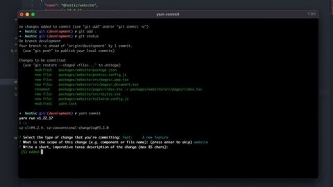 commitizen demonstration