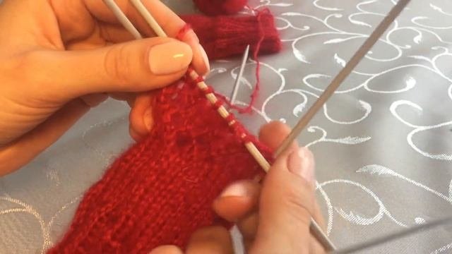 ЧАСТЬ 3 АЖУРНЫЙ УЗОР ЛИСТИКИ ПО ДИАГОНАЛИ СПИЦАМИ КАК СВЯЗАТЬ НОСКИ СПИЦАМИ