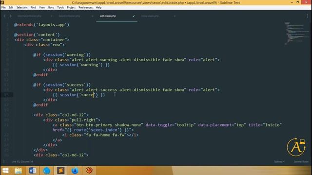 Curso Básico Laravel 9 |  Estandarización de Mensajes de Alertas, Clase 39