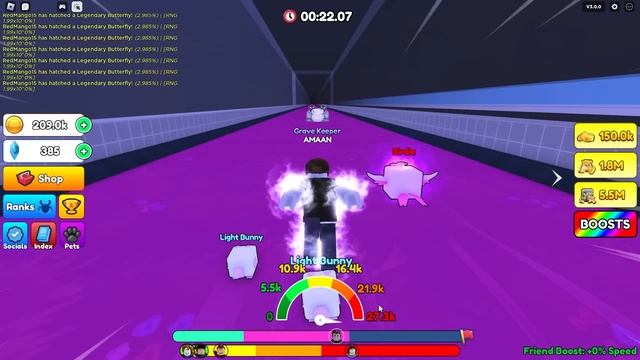 I Became The FASTEST PLAYER In Roblox CLICK RUNNER ! SHINCHAN And CHOP