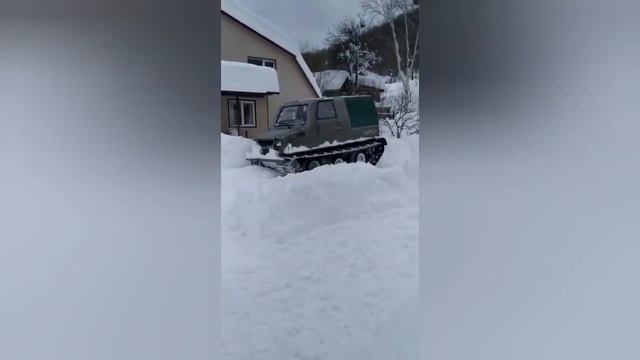 Топчем снег 1,3 метра