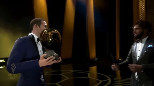 Winning the ballon d'or in FC 24 My Player Career Mode