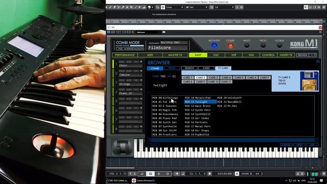 Korg M1 2020 Version 2.0. Korg Legacy Collection 2.0. Korg T1. Card T1. Full 11 Card Check.