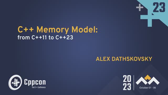 C++ Memory Model: from C++11 to C++23 - Alex Dathskovsky - CppCon 2023