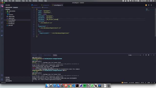 Project Manager (Backend) - Criando o Projeto e Executando a Primeira Migration!!! (Parte 1)