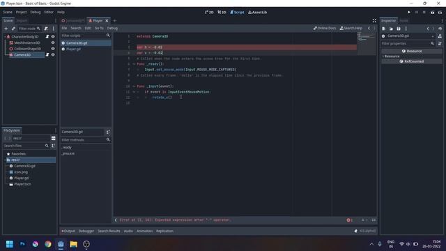 Godot Quick Tutorial: Godot 4 Alpha 5 - Let's Create Basic of Basic