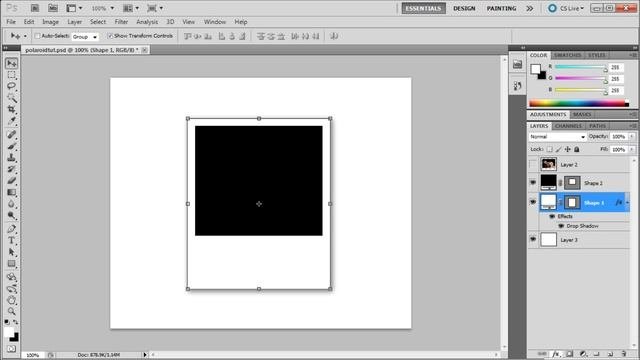 Photoshop Tutorial: Create a Polaroid Photo -HD-
