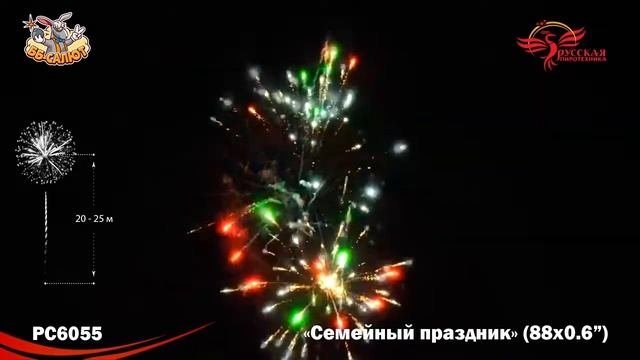 Фейерверк РС6055 Семейный праздник (0,6" х 88)