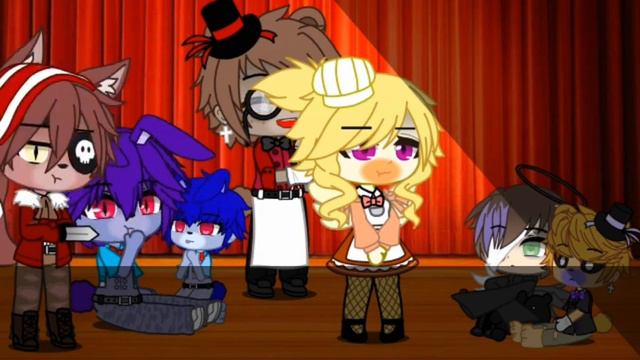 Фнаф 1 против Фнаф 4||Песенный батл||Gacha club||[By: Bilana Sayfersha]