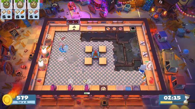 Overcooked! 2 | Carnival of Chaos  Kevin 3 | Solo 4-stars 1675