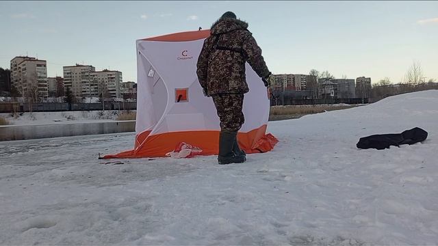 Палатка для зимней рыбалки куб,фирмы следопыт 180*180*200.