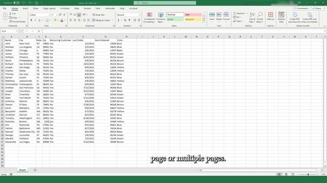 Printing Documents With Microsoft Excel