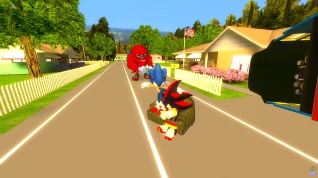 Sonic & Knuckles Meet Thomas the Tank Engine In Garry's Mod!