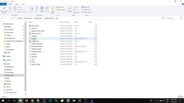 Install  ELK 7 ElasticSearch Logstash and Kibana  on Windows 10