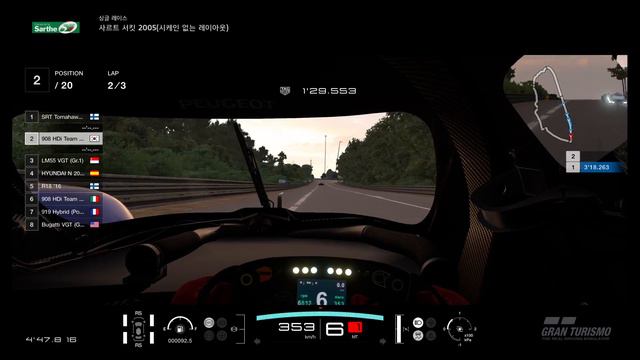 Gran Turismo Sport / Circuit de la Sarthe Gameplay/ Peugeot 908 HDi