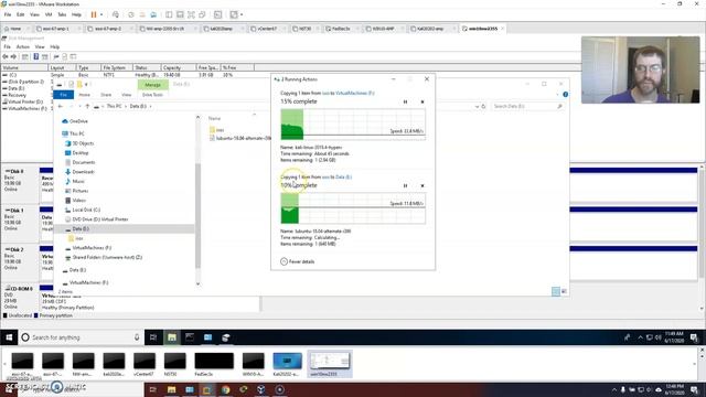 Demo: Ubuntu on HyperV inside Windows 10 on VMWare Workstation, Part 1