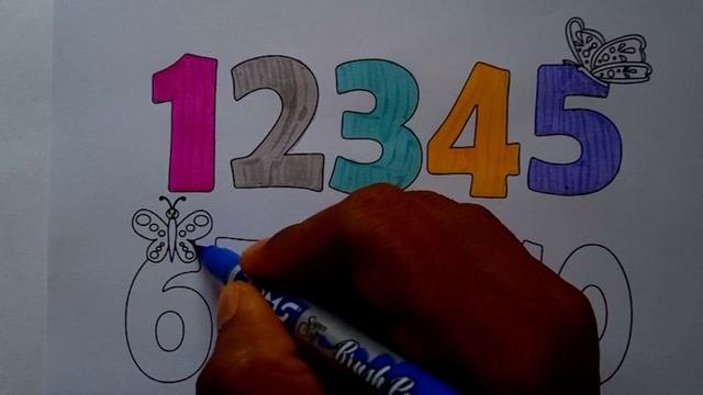 1 to 10 Drawing Painting and Colouring for kids and toddlers 159