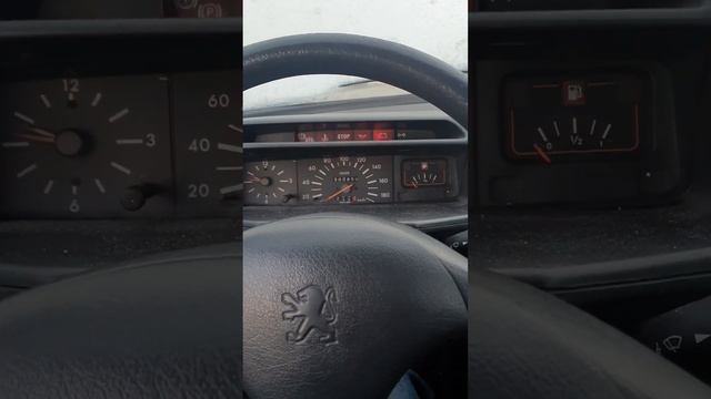 Peugeot 205 1.8 D cold start -6C