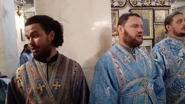 Храм Успения.Отче наш.28.08.2023Братия монастыря.