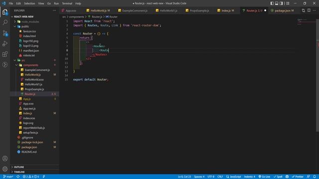 React Router | Setup React Router V6 | React Js Tutorial in Hindi #6