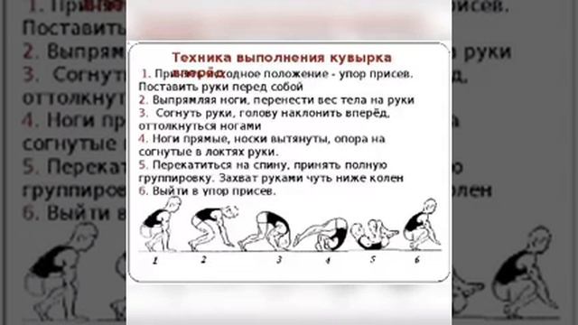 3 четверть  8 урок  Кувырок вперед